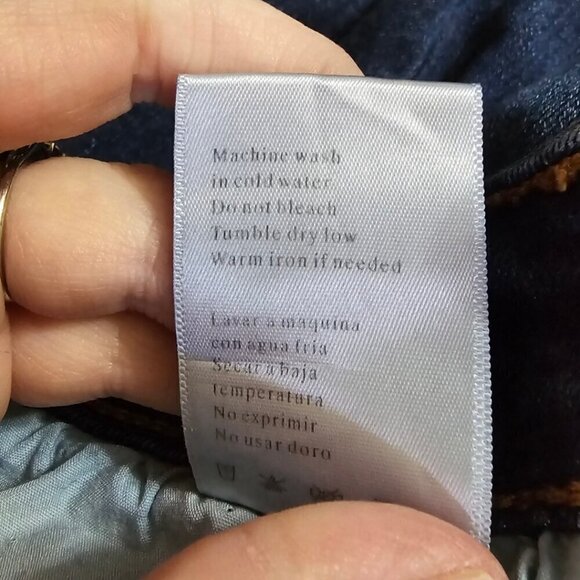 Kancan Miranda Distressed Raw Hem Skinny Crop Jeans Sz 24 - Picture 8 of 10